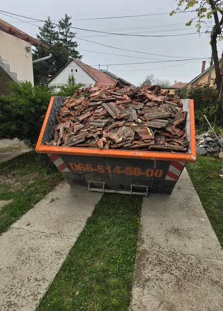 Kontejner pun starog crepa u dvorištu